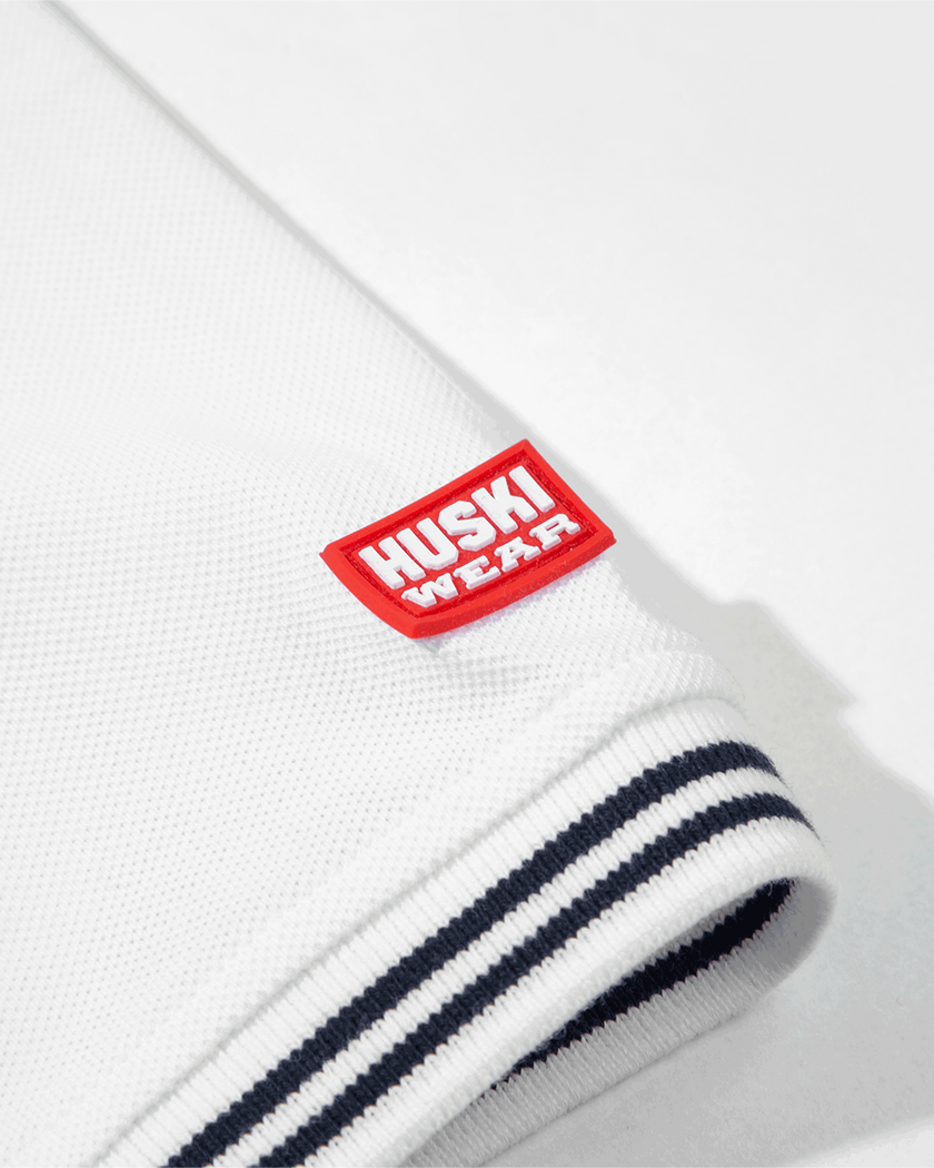 Shore Pique Polo White S