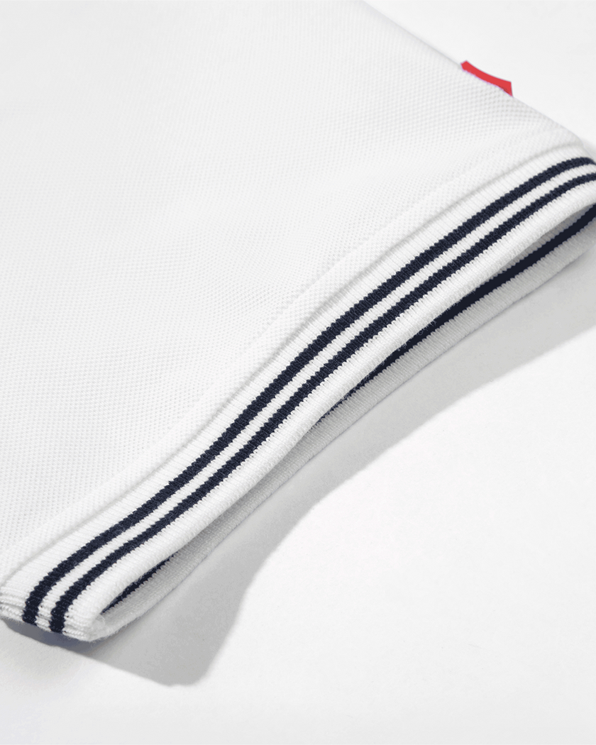 Shore Pique Polo White XXL