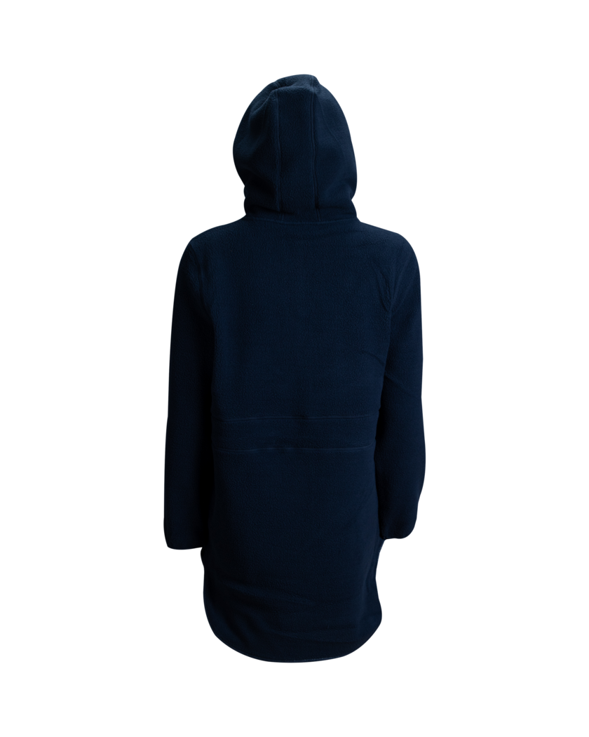 W Pile Hood Jacket Navy Blue L