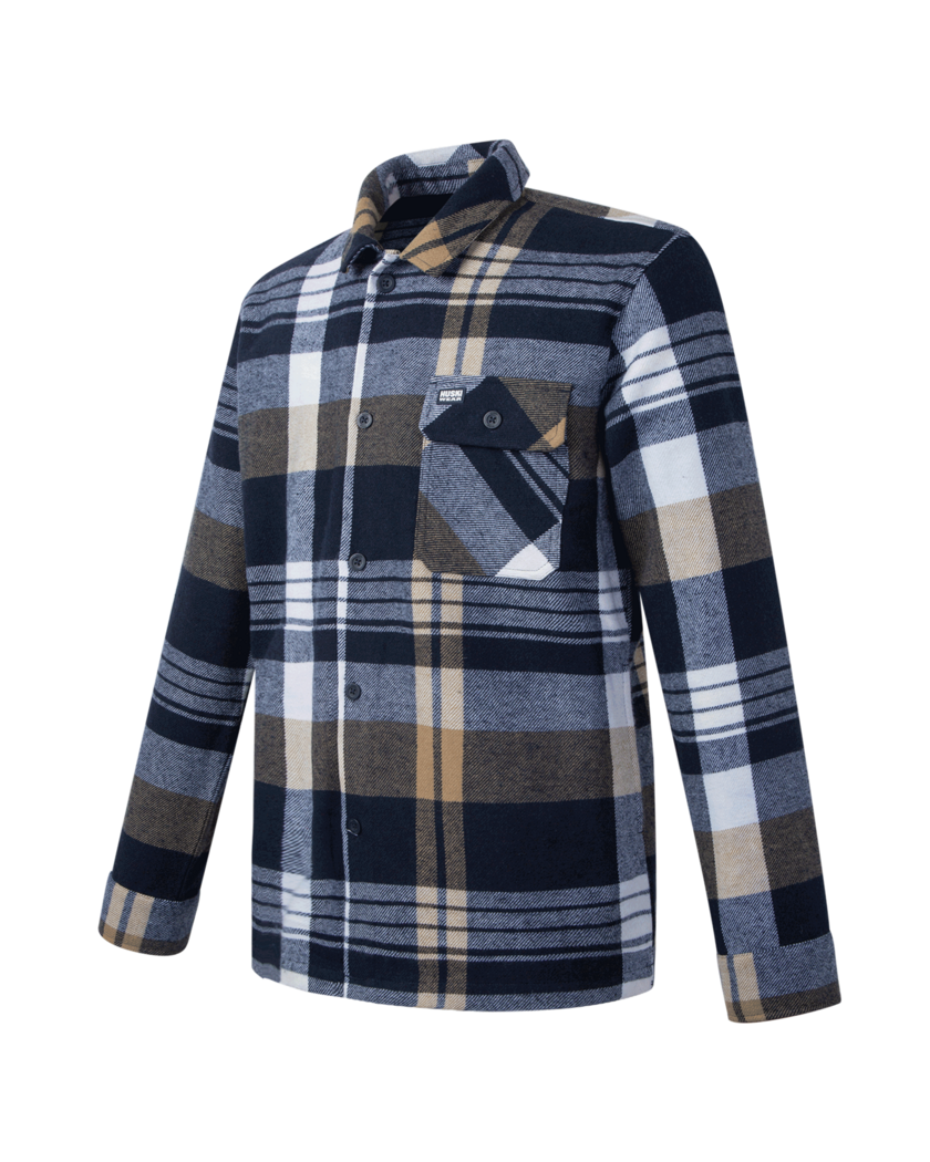 FAT FLANNEL SHIRT Navy Blue S